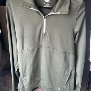 PUMA Womens Green Half-Zip jacket